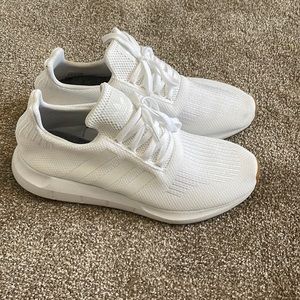 Like new adidas white sneakers for men size 11